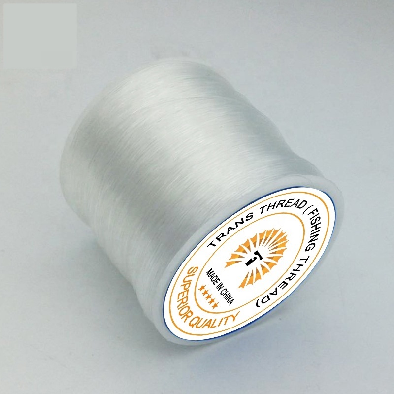 Eco-friendly 350m Transparent Nylon Invisible Sewing Thread 0.3mm For Fishing and Kiting