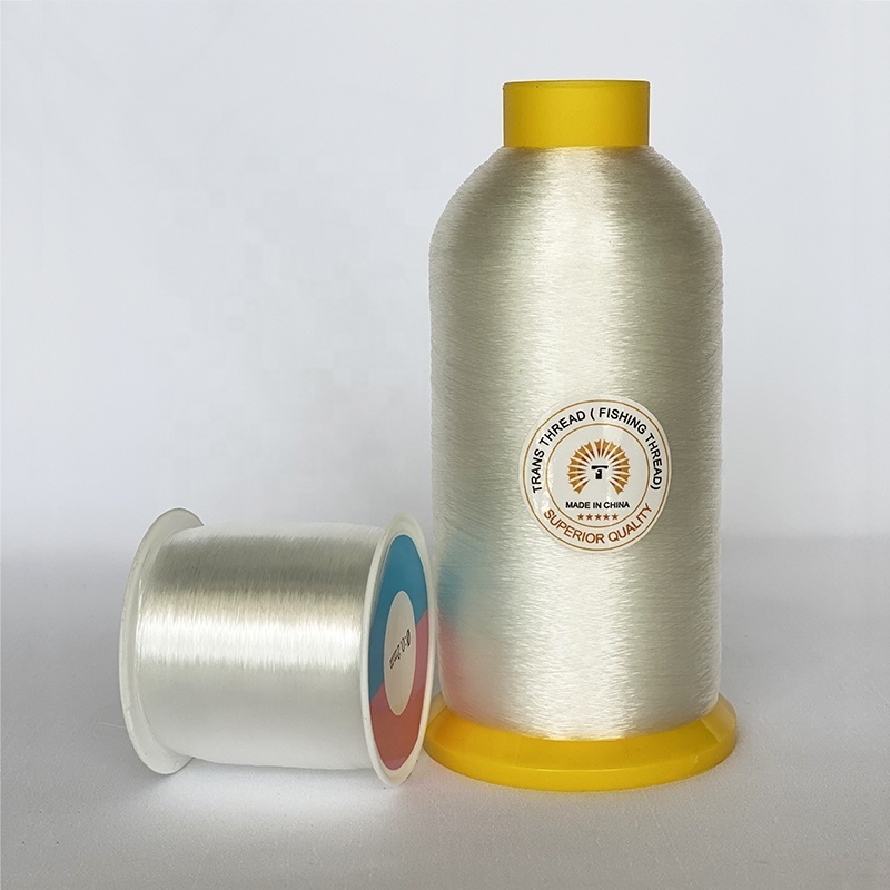 Eco-friendly 350m Transparent Nylon Invisible Sewing Thread 0.3mm For Fishing and Kiting