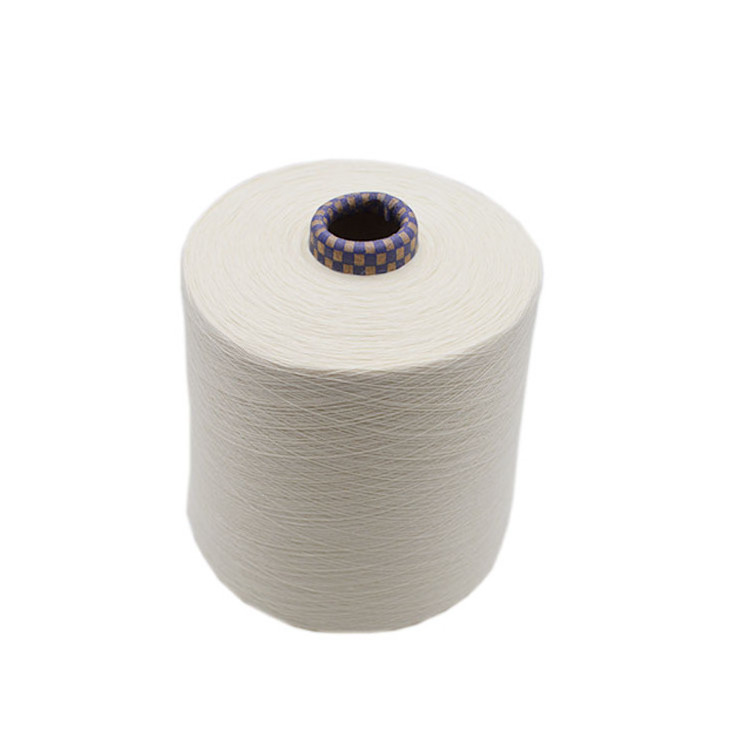 Wholesales Raw White 20s/1 30s/1 100% Virgin Polyester DTY Knitting Yarn, 10s 40s High Quality Polyester Weaving Open End Yarn