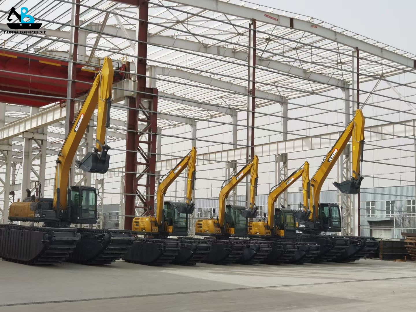 Factory price high quality marsh buggy amphibious excavator pontoon SK200 amphibious pontoon for Earthmoving Machinery