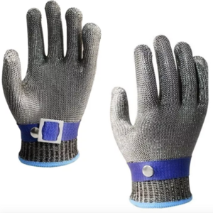 A9 anti cutting Protective gloves Effect Stainless Steel Wire Metal Mesh Cut Resistant Gloves