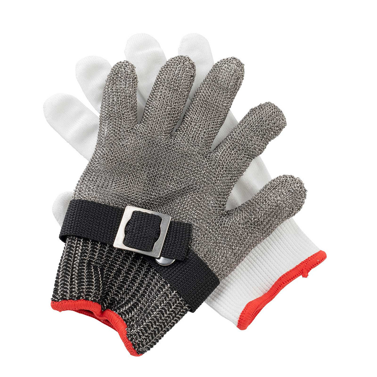 A9 anti cutting Protective gloves Effect Stainless Steel Wire Metal Mesh Cut Resistant Gloves