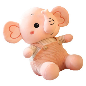 Elephant Doll Plush Toy Kids Toys 5 to 7 Years Soft Plush Animals Toys Custom Sizes 1pc/pp Bag Customized Colour Embroider LOGO