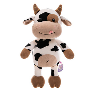 Wholesale Custom toys baby OEM/ODM Lovely farm animals soft stuffed cow plush toy for kids plush toys design