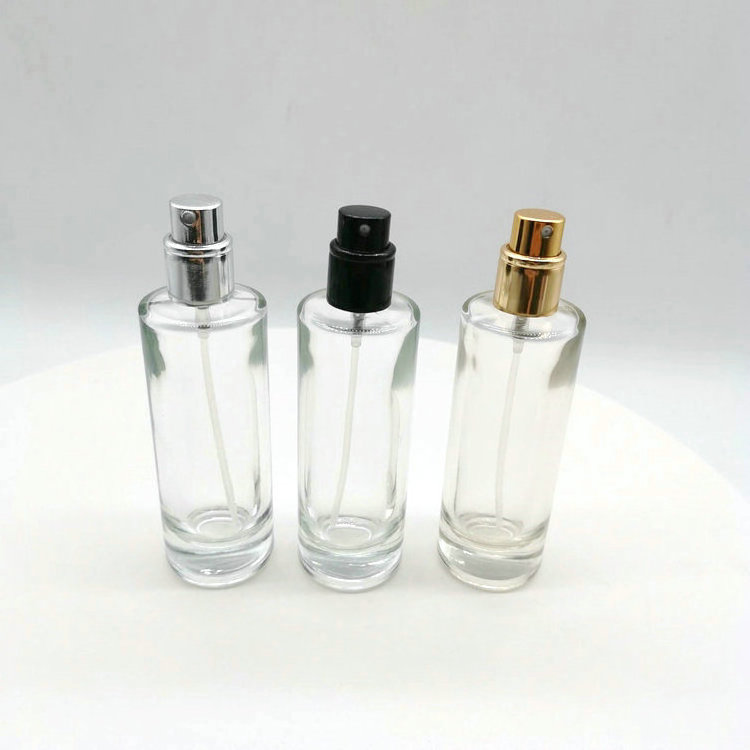 Shandong Factory Hot sale 30ml clear perfume glass bottle with aluminium  sprayer cap