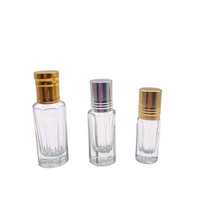 Zibo Factory Direct 3ml 6ml 12ml new design thin and tall roll on attar glass bottles