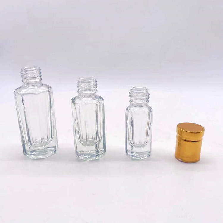 Zibo Factory Direct 3ml 6ml 12ml new design thin and tall roll on attar glass bottles