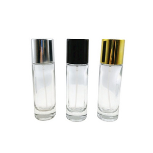 Shandong Factory Hot sale 30ml clear perfume glass bottle with aluminium  sprayer cap