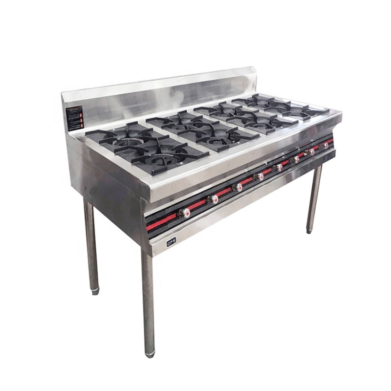 Factory Direct Sales Good Quality Stainless Steel Kitchen Cooking Gas Stove Restaurant Kitchen Gas Cooker