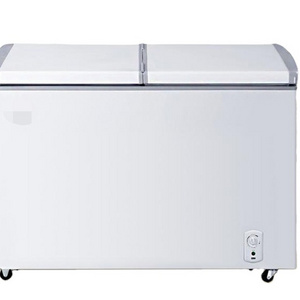 Open Single Door deep chest freezer with lock LED Light Single temperature big freezer