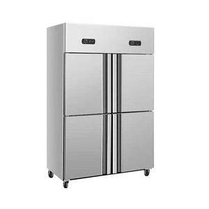 China manufacturer commercial refrigerator double temperature tabletop freezer and chiller