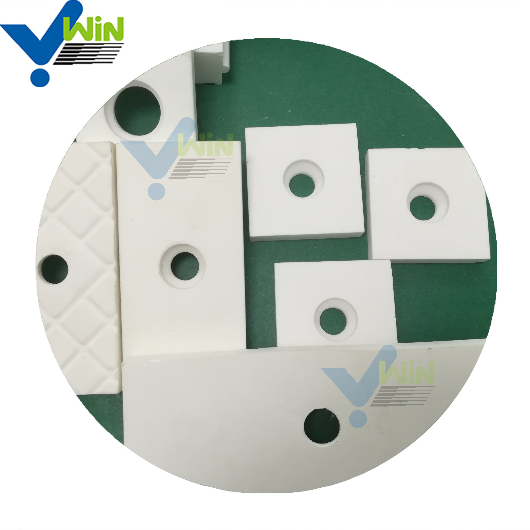 China Zibo Win-Ceramic wear-resistant industrial ceramic lined lining alumina tiles manufacturer