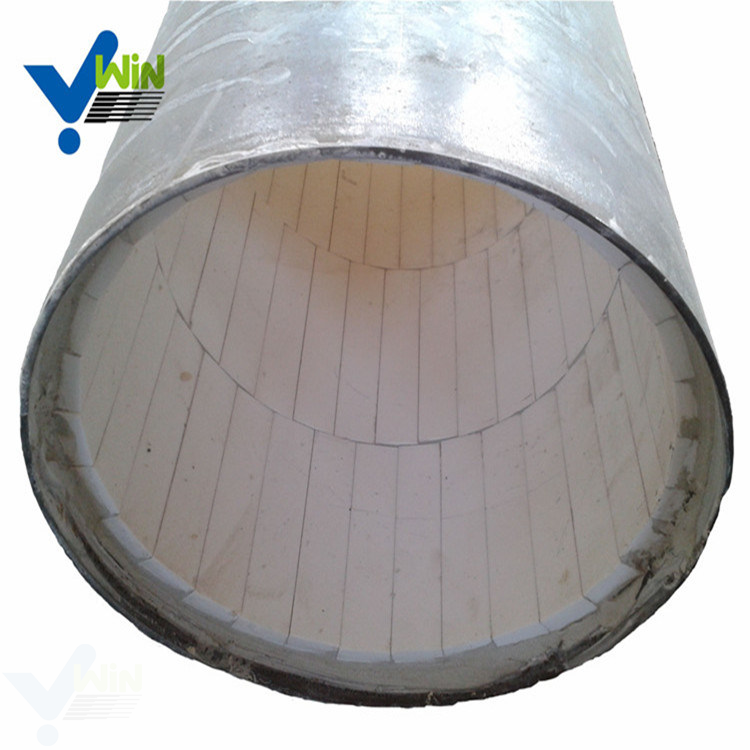 Zibo Win-Ceramic manufacturer price lined wear-resistant elbow/metal lined wear-resistant alumina ceramic pipe elbow