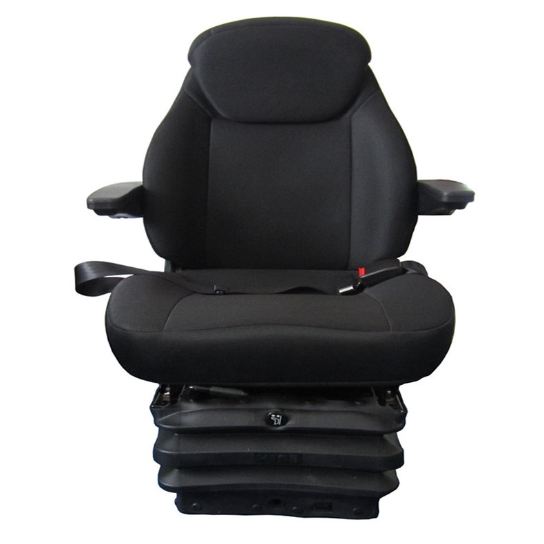 Air suspension heavy duty truck seat with double air lumber support air suspension heavy duty truck seat