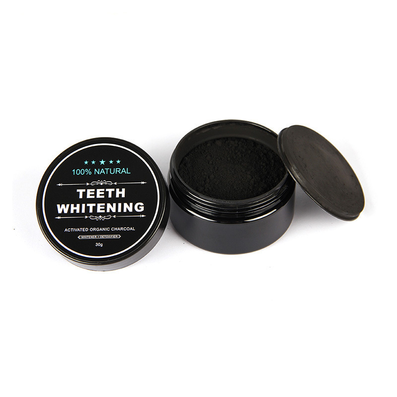 Private Label Teeth Whitening Activated Charcoal Powder 30g/60g Organic Natural Coconut Charcoal Powder for Daily Use