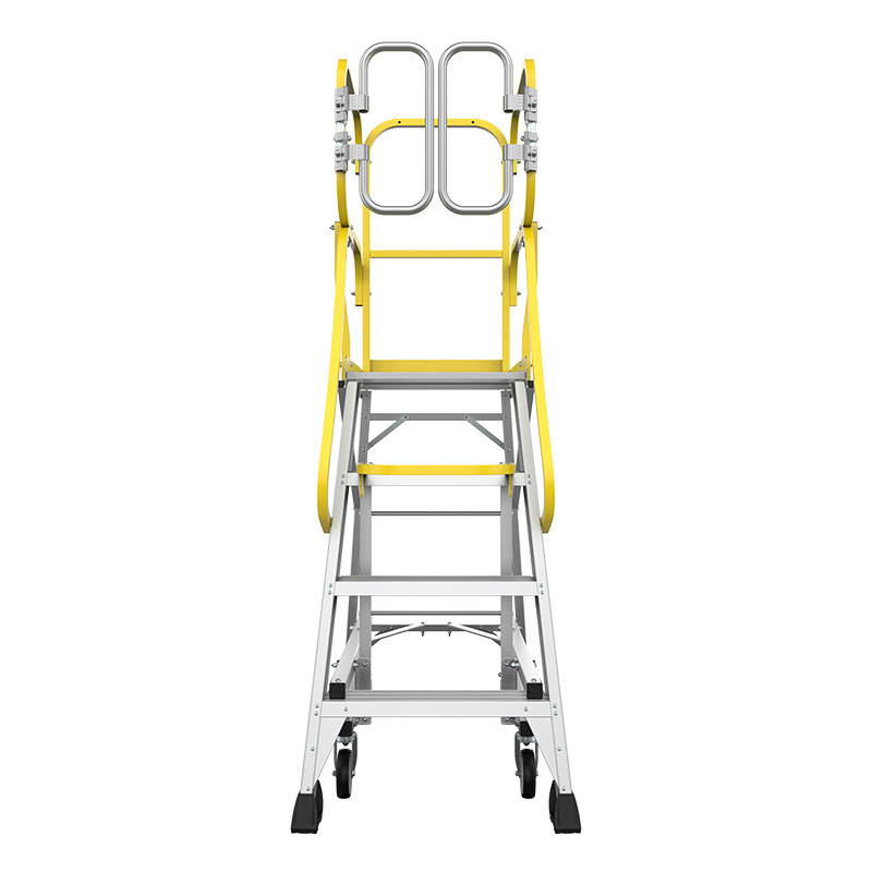 Factory Price Flexible 4 Step Work Zone Aluminium Platform Ladders Podium Ladder Work Platform Ladder