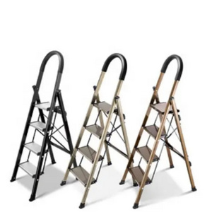 Aluminum Alloy Staircase Thickened Indoor And Outdoor Portable Temporary Folding Ladder