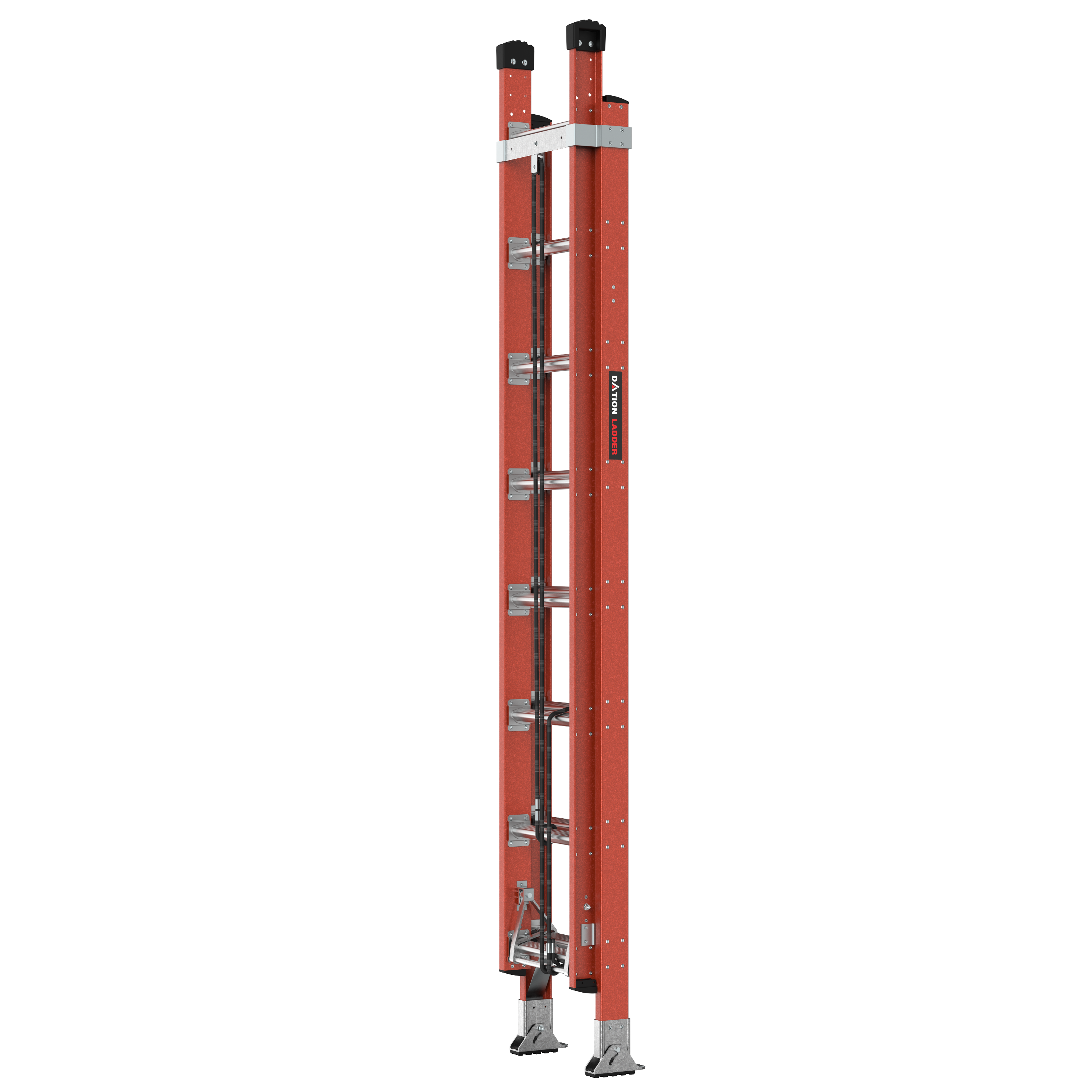 Heavy duty fiberglass folding combination step extension ladder Professional Grade Adjustable Extension Fiberglass Ladder