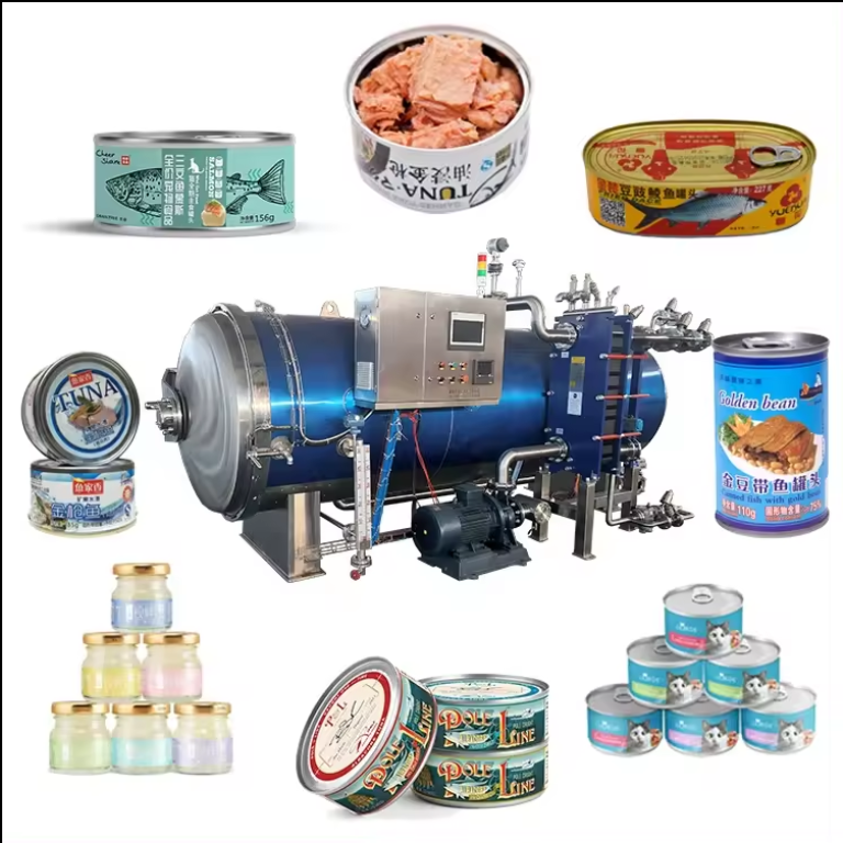 canned food sterilization machine automatic retort machine cooking retort autoclaves