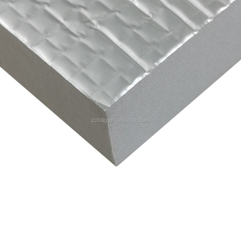 Closed cell polyethylene foam insulation with aluminum foil flexible fire resistant material PEF foam reflective aluminum sheet