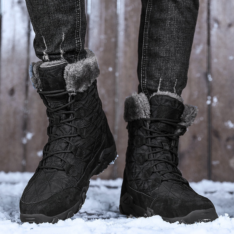 2023 Men's Boots Outdoor Casual High-Top Warm Men's Boots plus Size Casual Fashion Snow Boots