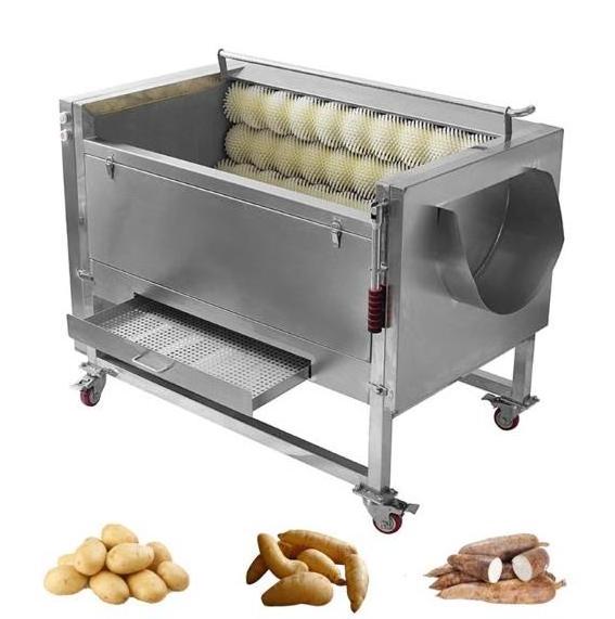 Electric brush type taro, cassava, ginger, carrot, potato cleaning and peeling machine/wool drum cleaning and peeling machine