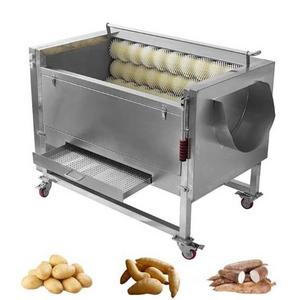 Electric brush type taro, cassava, ginger, carrot, potato cleaning and peeling machine/wool drum cleaning and peeling machine