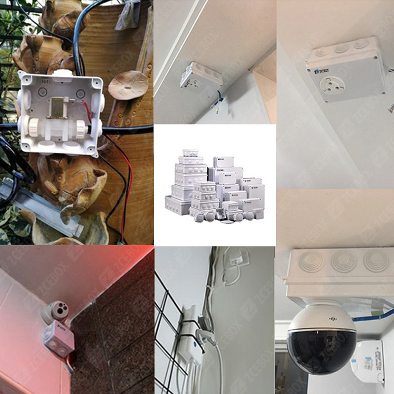 ZCEBOX  Customized ABS PC Waterpoof Outdoor Electrical Cable Junction Box IP65 Plastic Enclosure