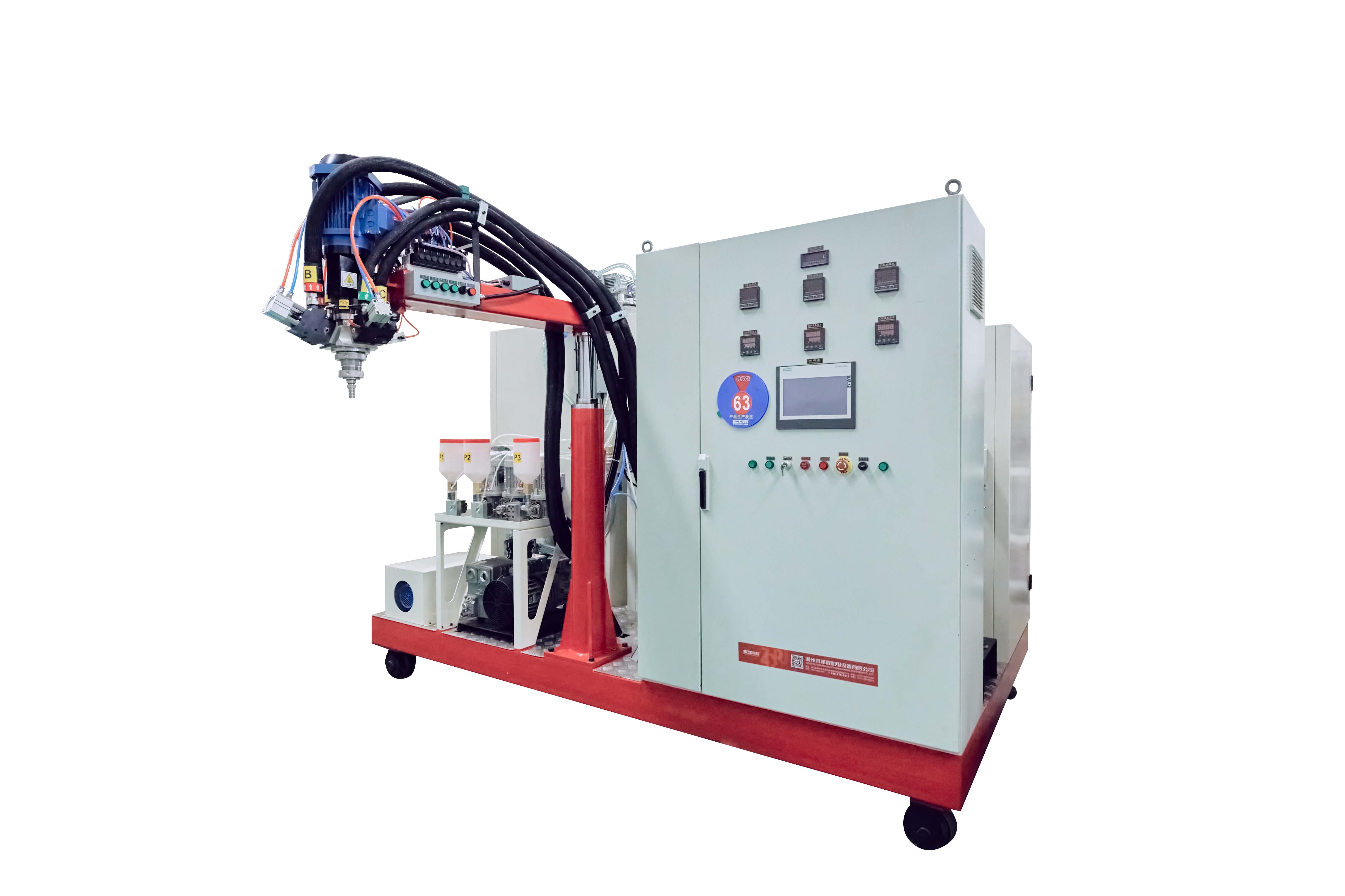 plural slow rebound open cell polyurethane elastomer casting machinery