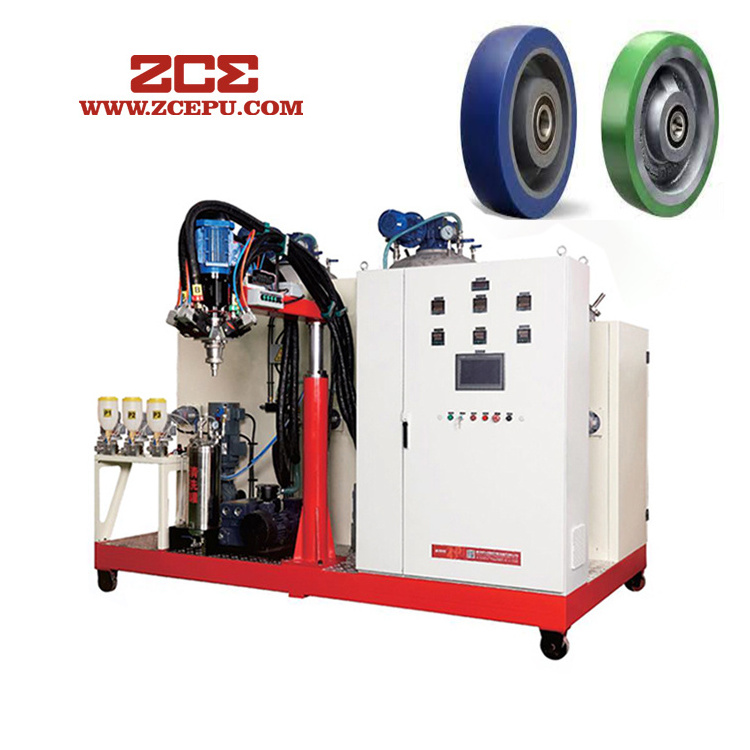 Polyurethane PU stroller tires Solid foam tires Low pressure polyurethane equipment PU filling machine