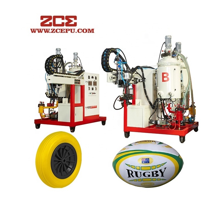 Polyurethane PU stroller tires Solid foam tires Low pressure polyurethane equipment PU filling machine