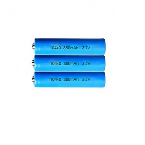 Rechargeable Cylindrical 10440 Battery Cell Li-ion 3.7V 350mAh Battery Pack