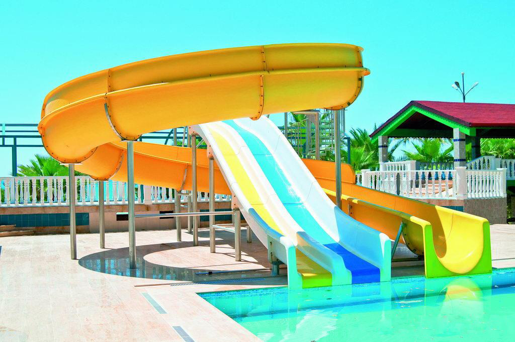 Resort Outdoor Adult and Kids Swimming Pool Fiberglass Water Slides