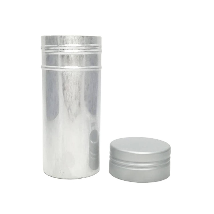 Hot selling wholesale 75g silver gold color empty aluminum bottle jar hair care wax stick deodorant stick