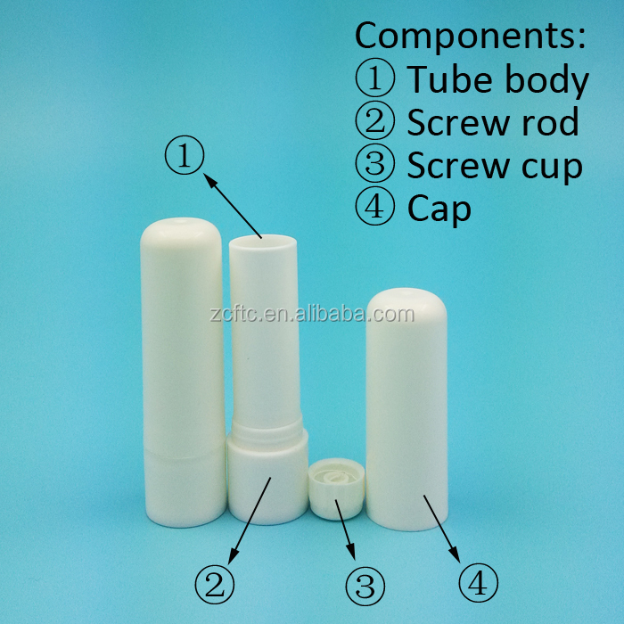 OEM OEM custom 15g half transparent large twist up container/tube,glue stick tube with the screw