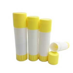 OEM OEM custom 15g half transparent large twist up container/tube,glue stick tube with the screw