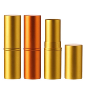 Empty 3.5g Aluminum Round Lipstick Case Cosmetic Container