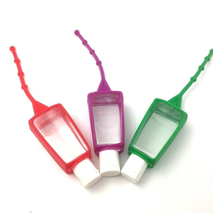 Hot selling silicone hand sanitizer holder / cover / case, colorful hand wash bottle