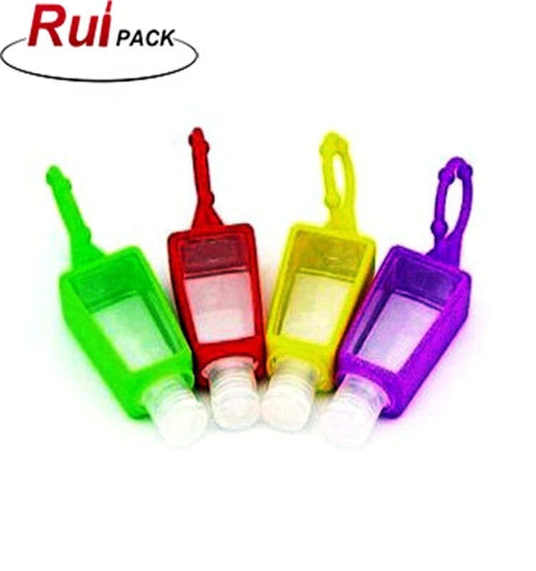 Hot selling silicone hand sanitizer holder / cover / case, colorful hand wash bottle