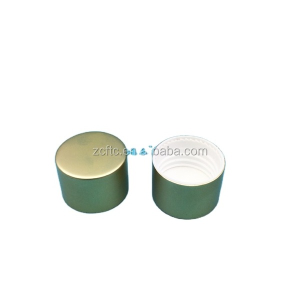 OEM OEM Hot-selling 24/410 metal screw top gold metalized bottle aluminum plastic caps manufacturer/wholesale