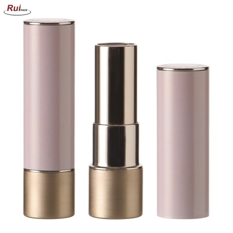 Empty 3.5g Aluminum Round Lipstick Case Cosmetic Container