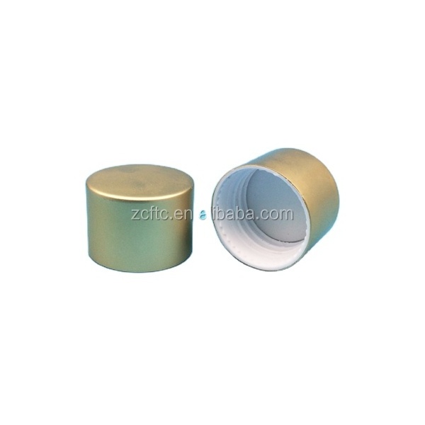 OEM OEM Hot-selling 24/410 metal screw top gold metalized bottle aluminum plastic caps manufacturer/wholesale