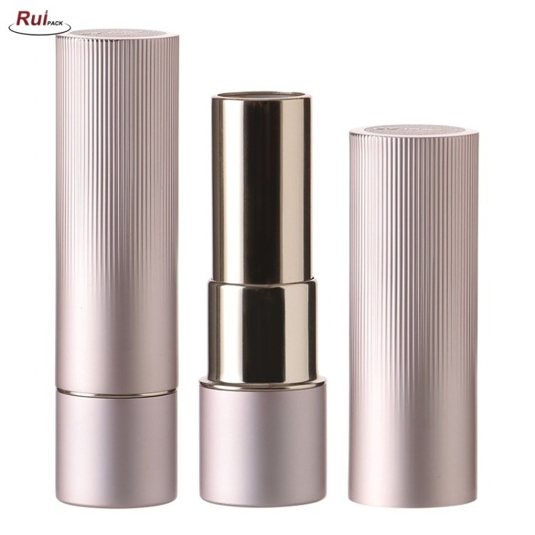 Empty 3.5g Aluminum Round Lipstick Case Cosmetic Container