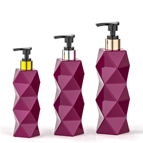 Hot selling new design shower gel shampoo bottles Refillable Plastic Bottle wholesale