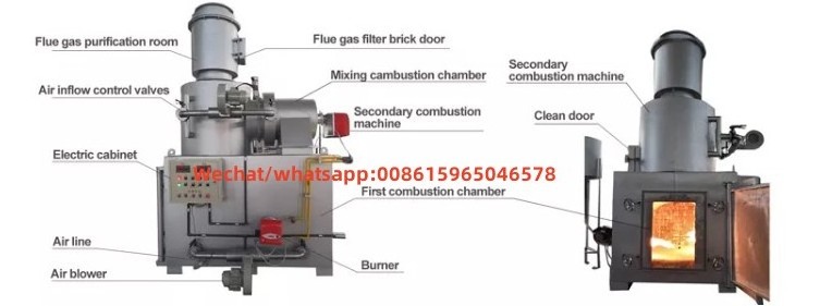 30kg diesel pet  animal cremation oven poultry waste incinerator for sale