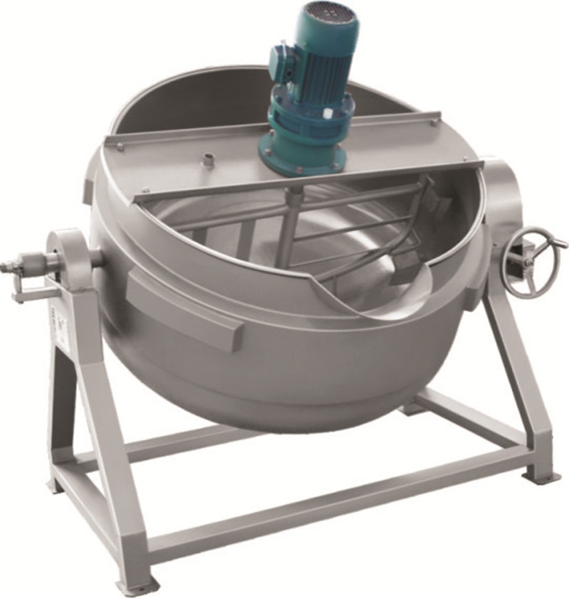 supply industrial steam jacketed kettle gas stirring pot machine for tomato sauce