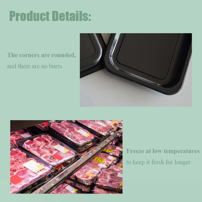 Manufacturer's Disposable Plastic Tray Blister Process Seafood Fruit  Frozen  Fresh Meat Vegetable Tray