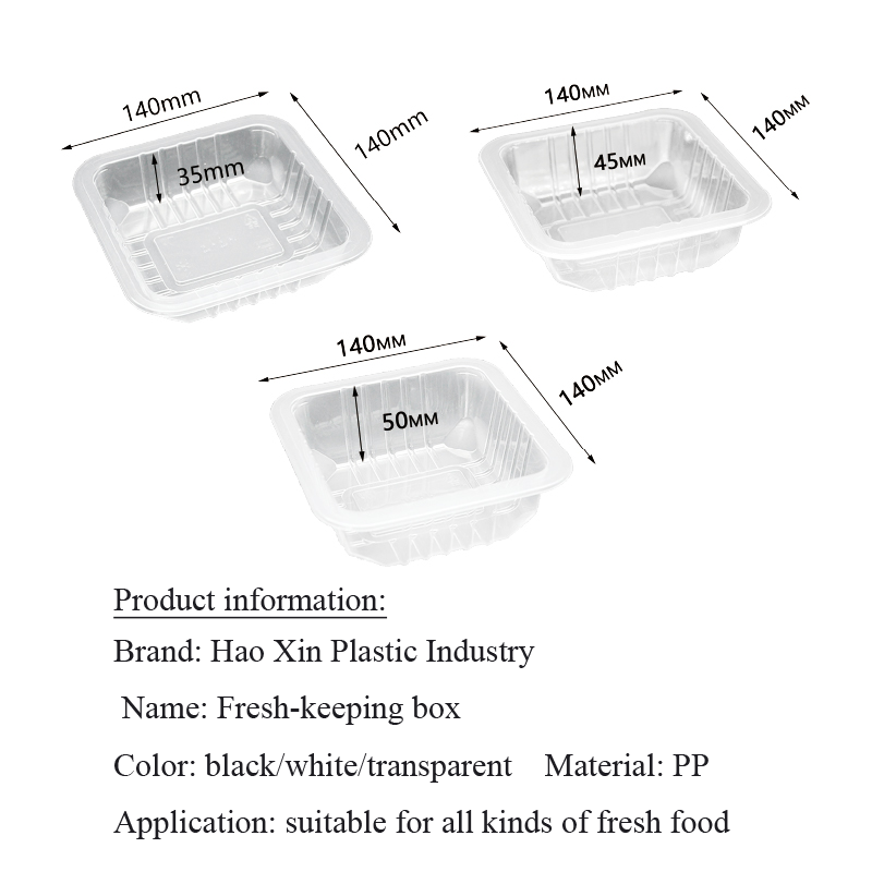 Microwavable take away containers food pp plastic containers for food packing tray lunch box