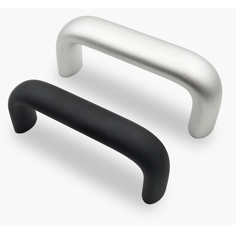 Electrostatic Coating (mat Black) Oval Handles U-shaped Window Handle Standard Lengths UADR132 Aluminum Alloy Industrial T/T