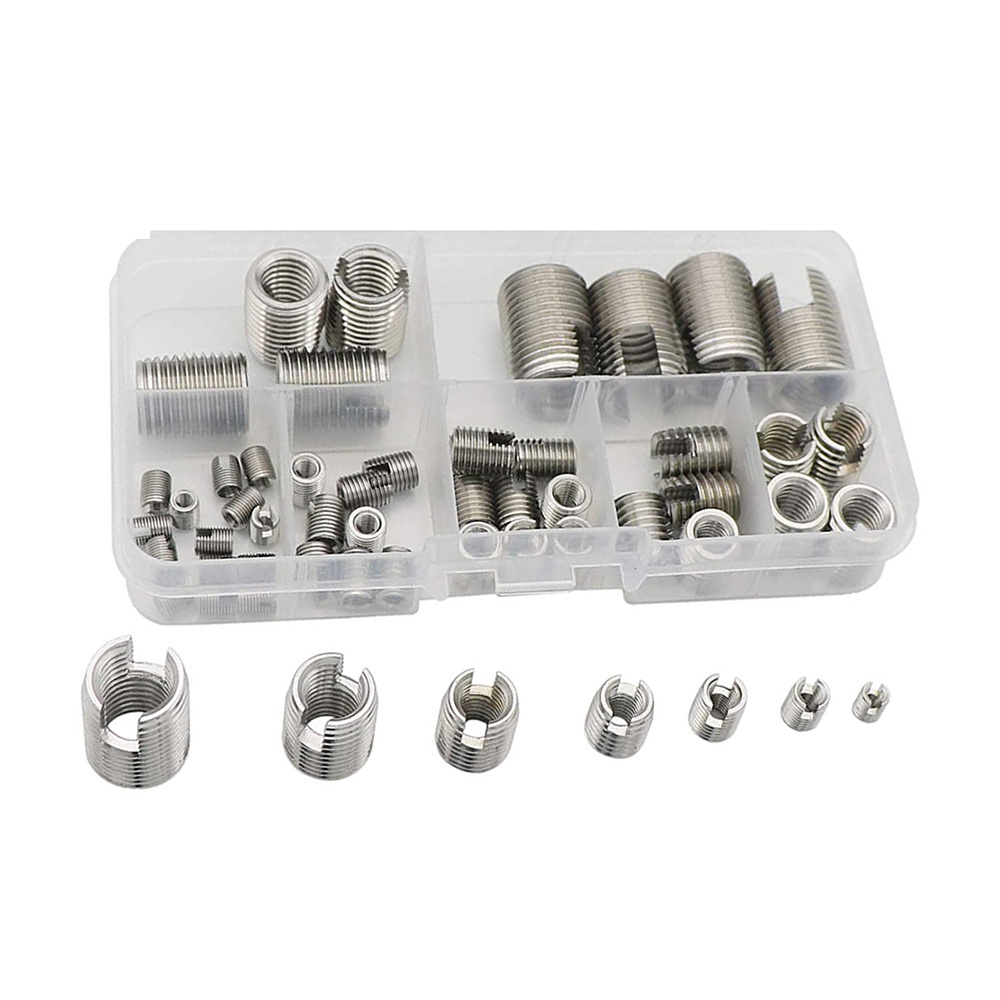 Stainless Steel Screw Repair Tool Inner Self Tapping Threaded Insert Self Tapping Insert with Slotted Thread